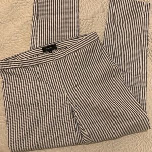 Theory blue and white striped pant, size 00